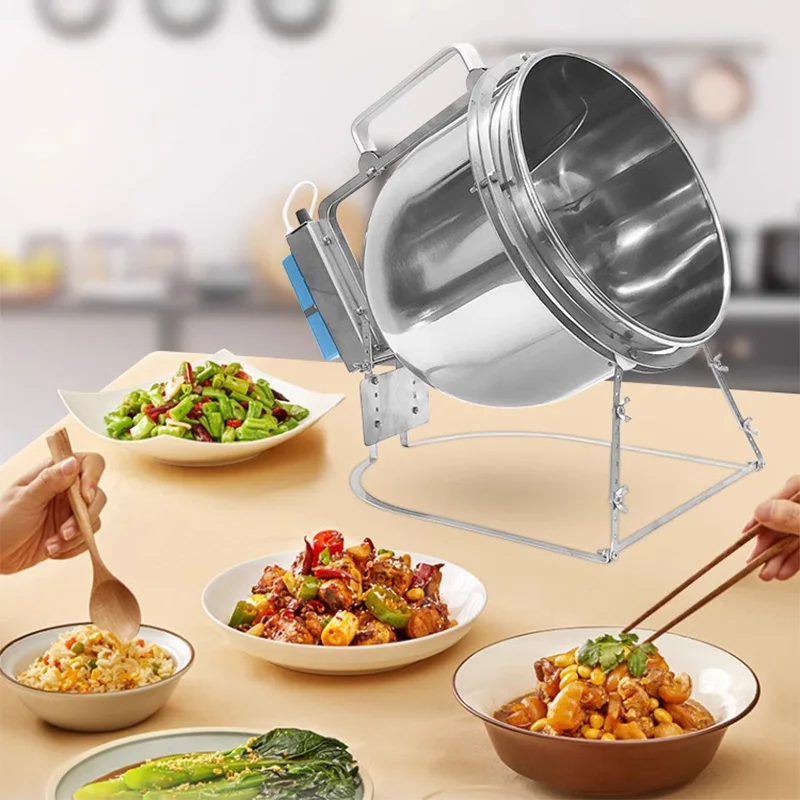 Home Cooking Machine - Stainless Steel Stir Fryer Large Capacity