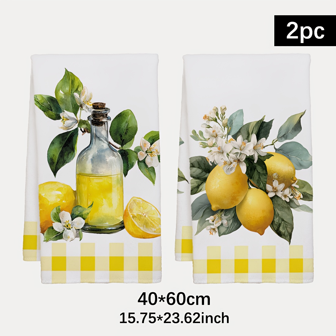2Pcs, Lemon Floral Pattern Kit - Home Cooking Services 评论和价格