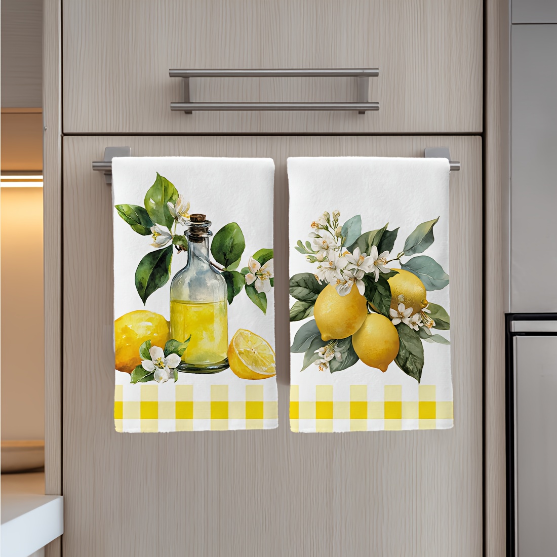 2Pcs, Lemon Floral Pattern Kit - Home Cooking Services 评论和价格