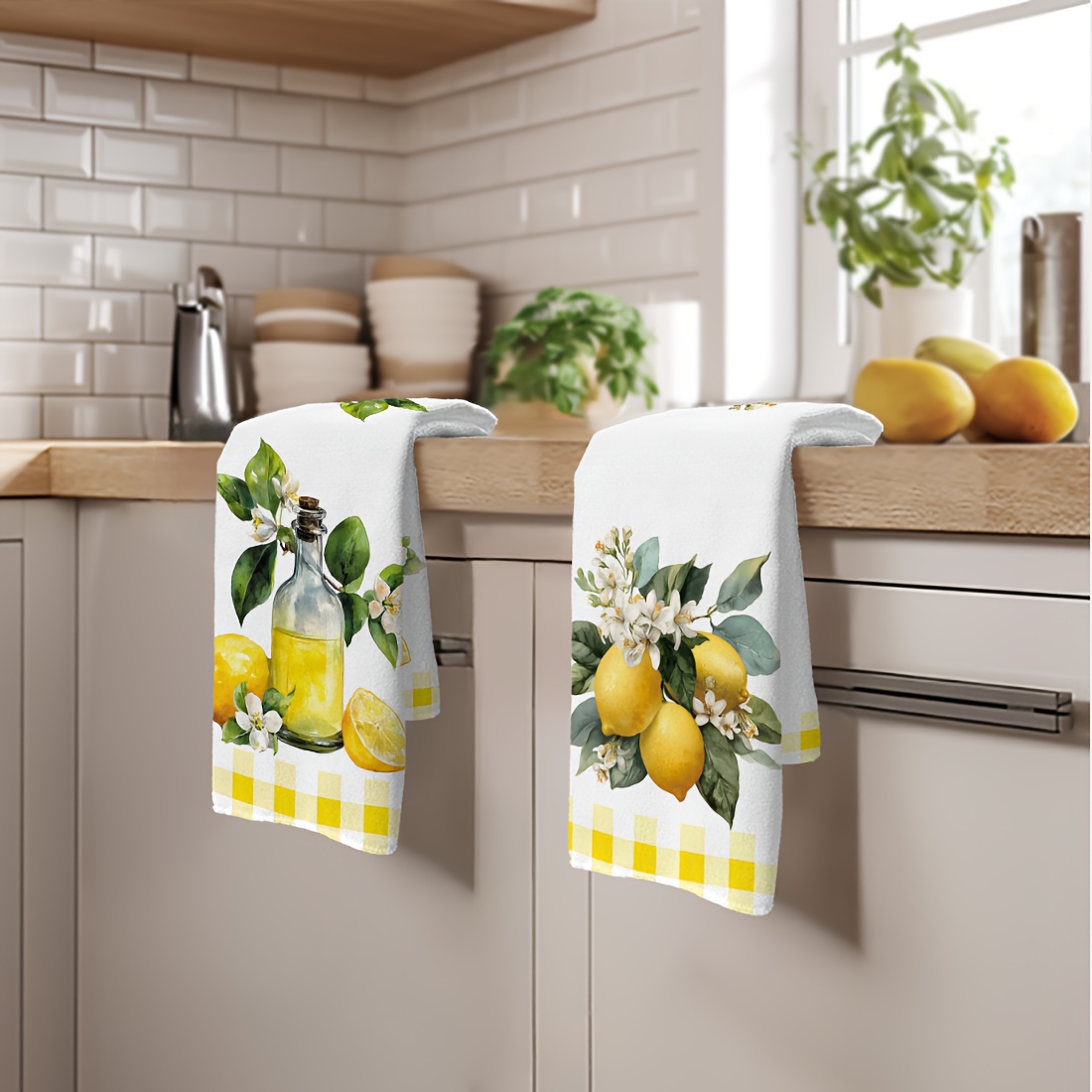 2Pcs, Lemon Floral Pattern Kit - Home Cooking Services 评论和价格