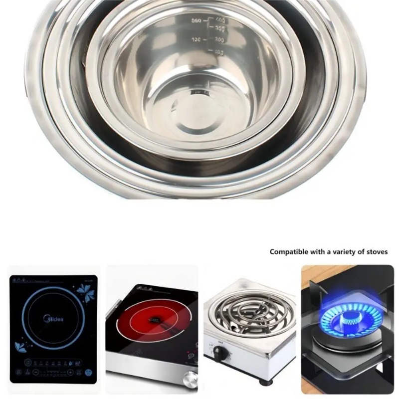Stainless Steel Mixing Bowls P - Home Cooking Services 评论和价格