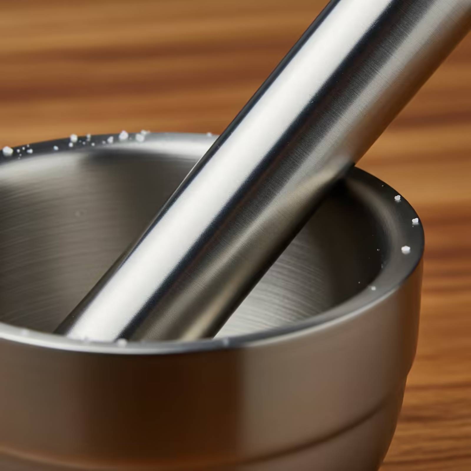 Mortar and Pestle with Lid Mes - Home Cooking Usa 评论和价格