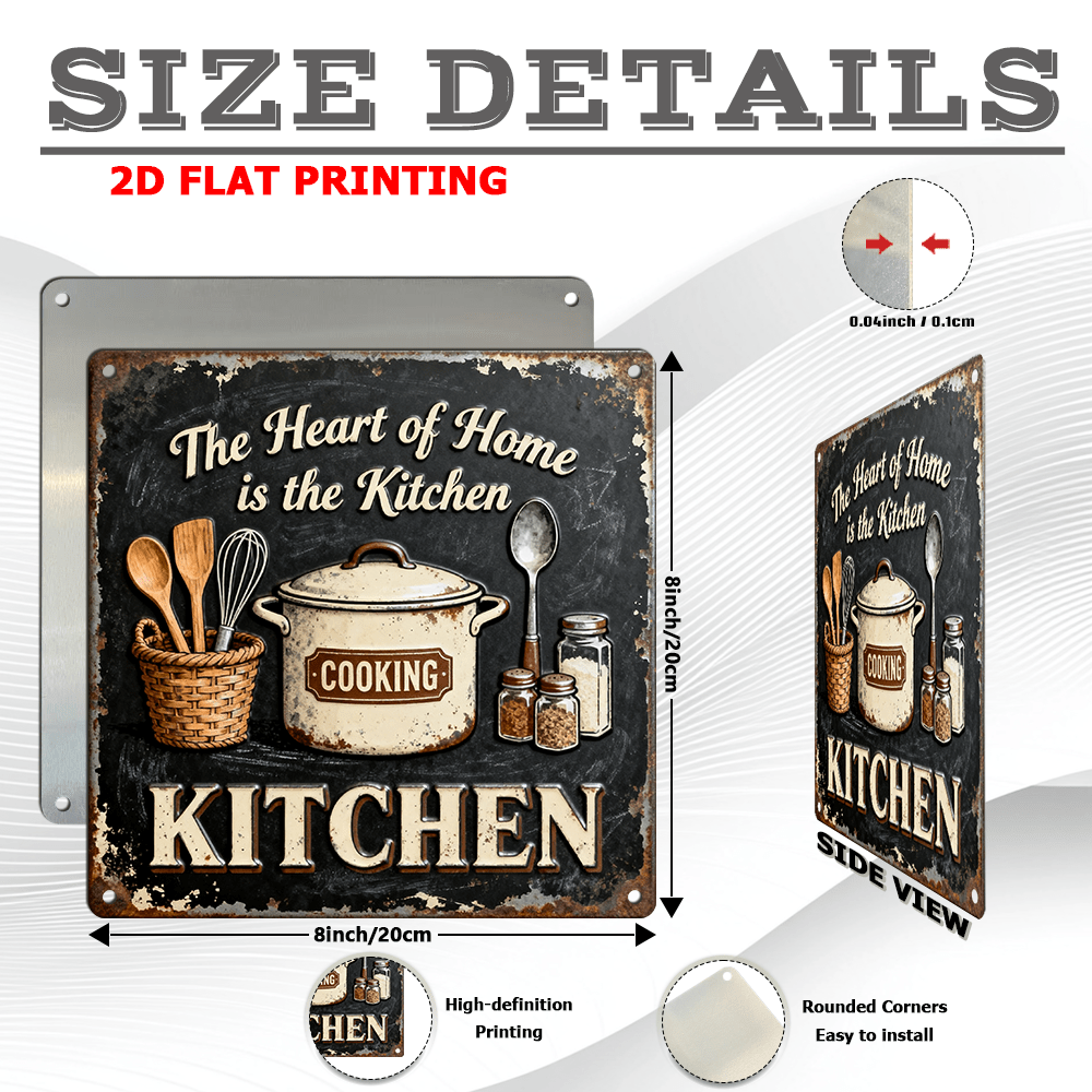 Vintage Metal Kitchen Wall Dec - Home Cooking Usa 评论和价格